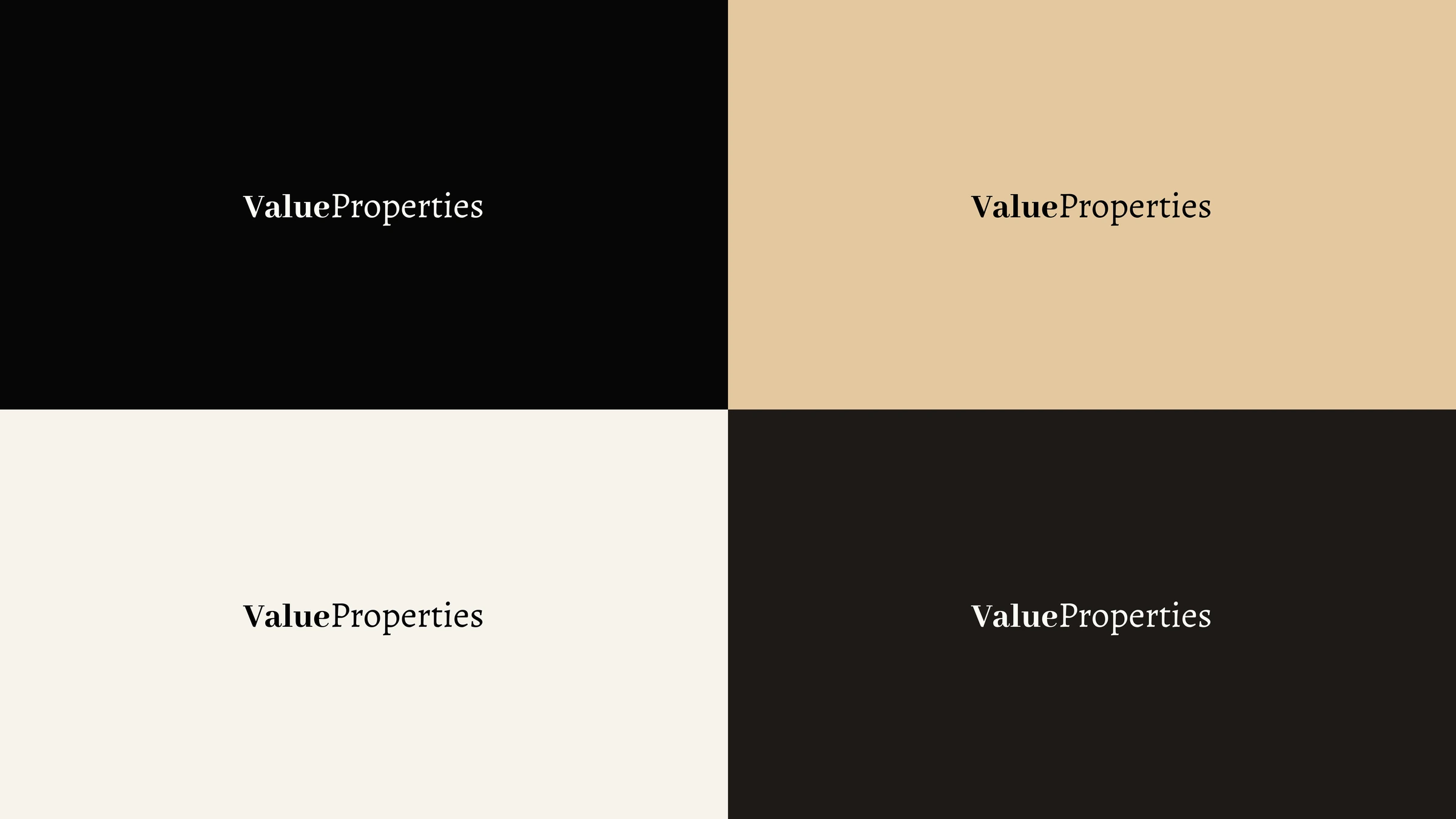 Value Properties brand identity